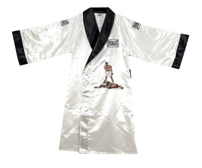 Muhammad Ali Signed Hand-Painted Boxing Robe